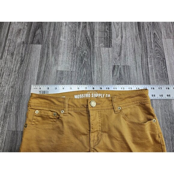 (3/$35) Mossimo Supply Co Jeans Womens 7 Yellow Skinny Fit 6 Stretch Juniors - Picture 7 of 11